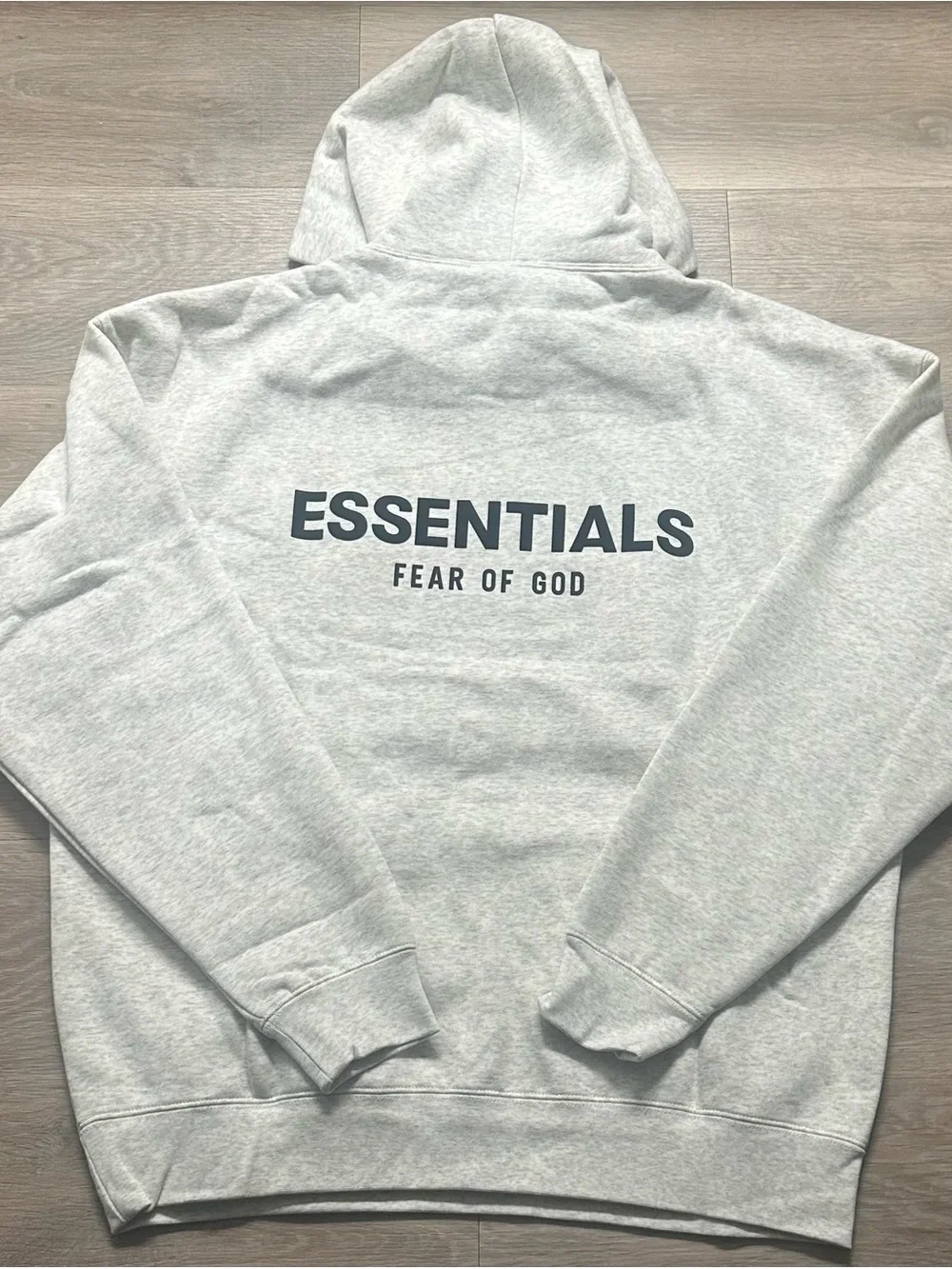 ESSENTIALS Men’s Light oatmeal Hoodie - Fear of God
